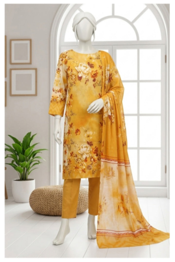 Nafees Lawn 3 pcs Print