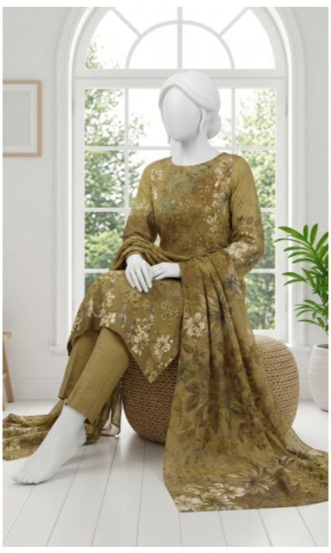 Nafees Lawn 3 pcs Print