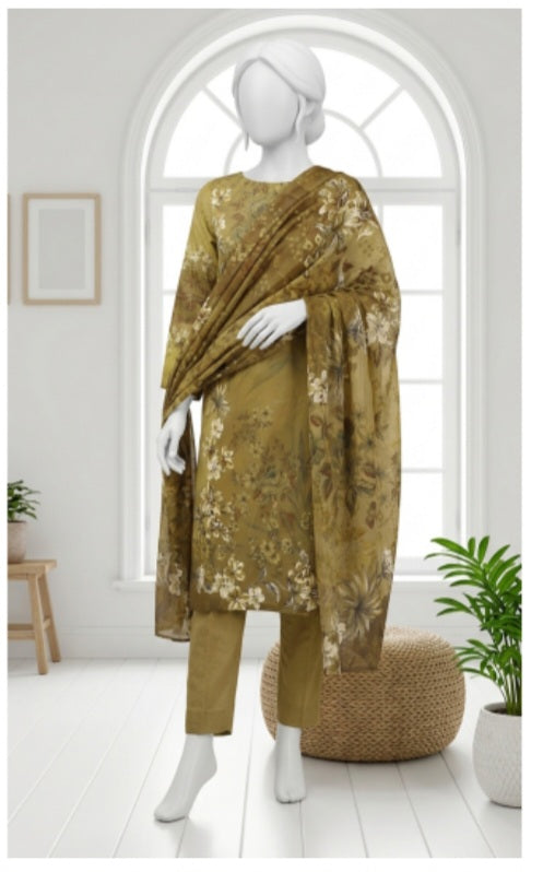 Nafees Lawn 3 pcs Print
