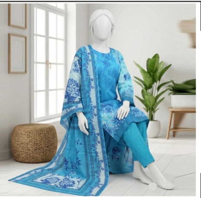 Nafees Lawn 3 pcs Print