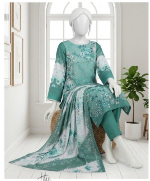 Nafees Lawn 3 pcs Print