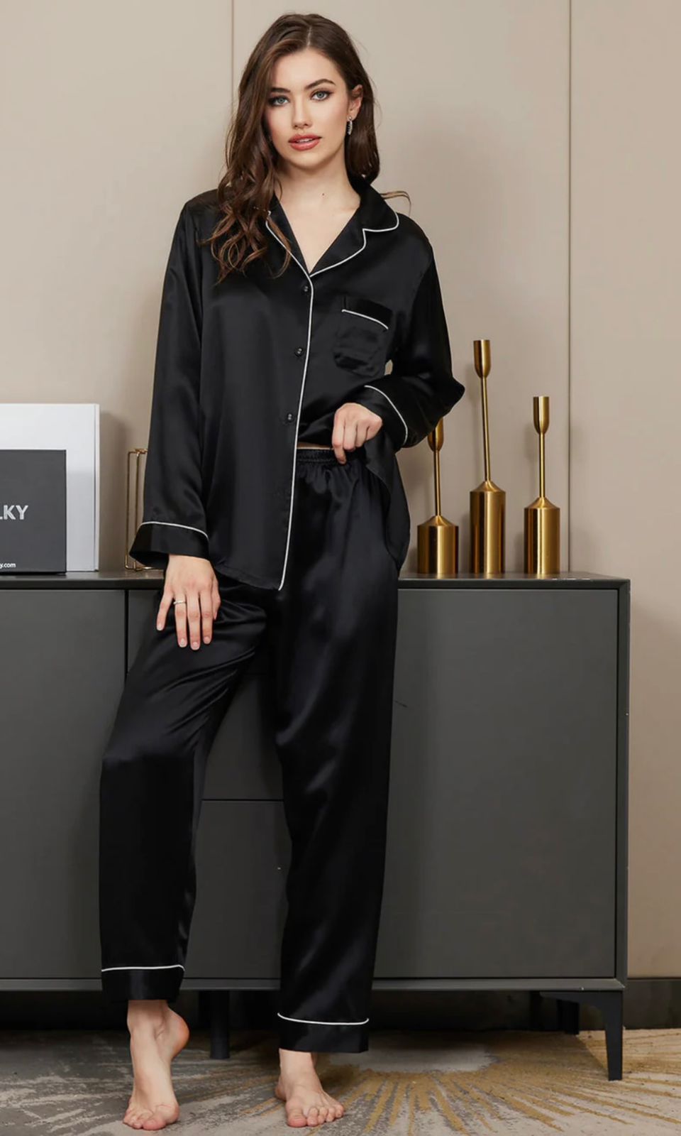 2 Pcs Silk Nighty