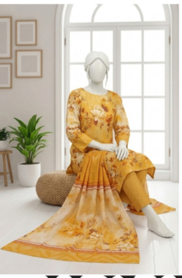 Nafees Lawn 3 pcs Print